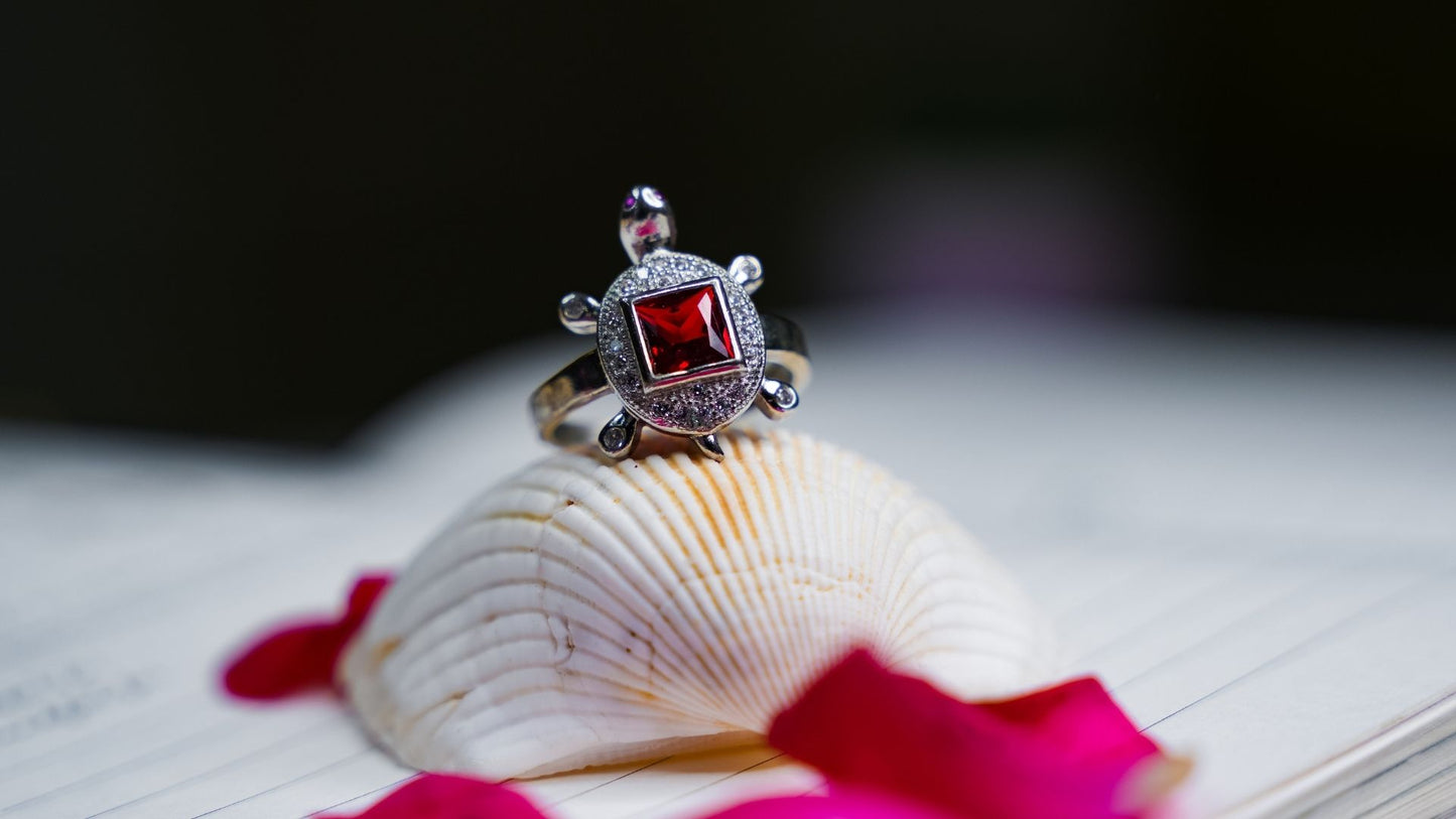 Tortoise Silver Ring ஆமை மோதிரம்