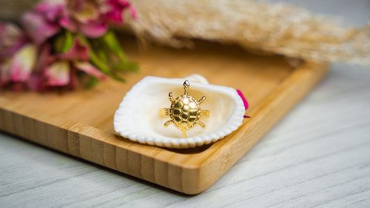 Tortoise Gold Plated Ring மகாலட்சுமி வசிய ஆமை மோதிரம்