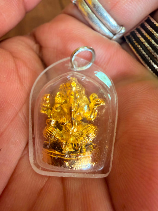 Thai Ganesha Amulet (Phra Phikanet) | Success, Prosperity & Protection Pendant