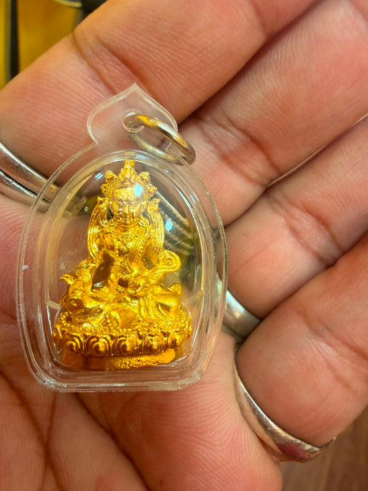 Thai Zambhala Amulet (Lord Kubera) | Wealth, Prosperity & Protection Pendant