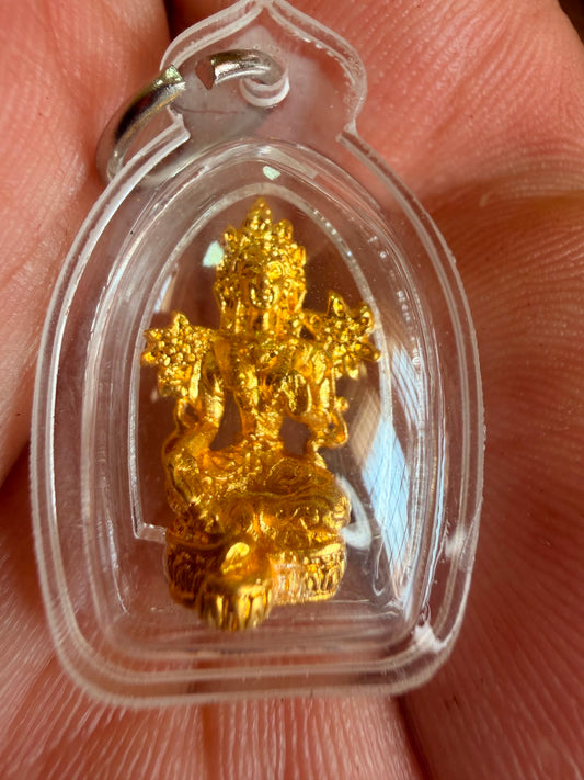 Green Tara Amulet | Thai-Inspired Compassion & Protection Pendant