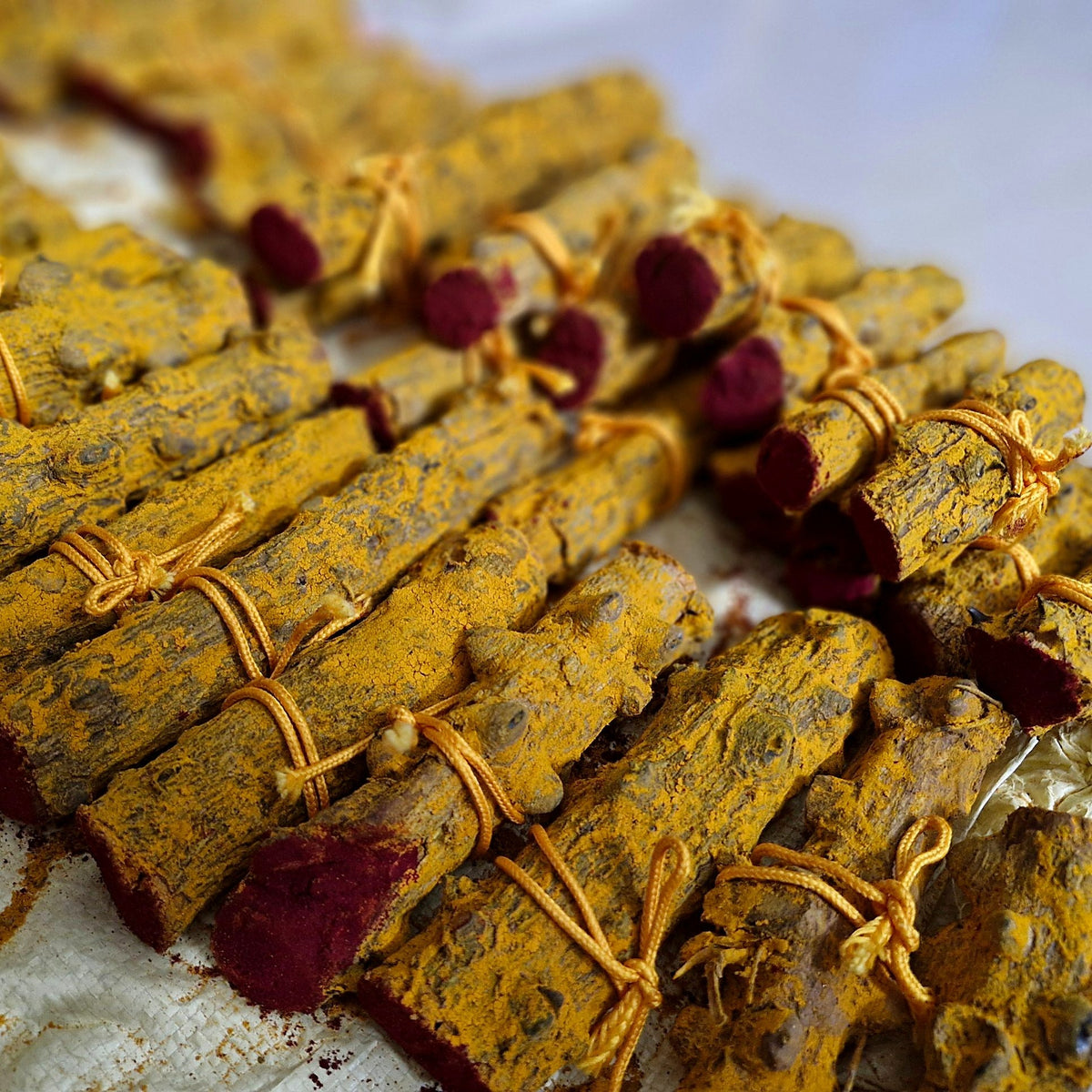 Eru Singi root bundles tied with sacred thread – Dr. Star Anand Ram